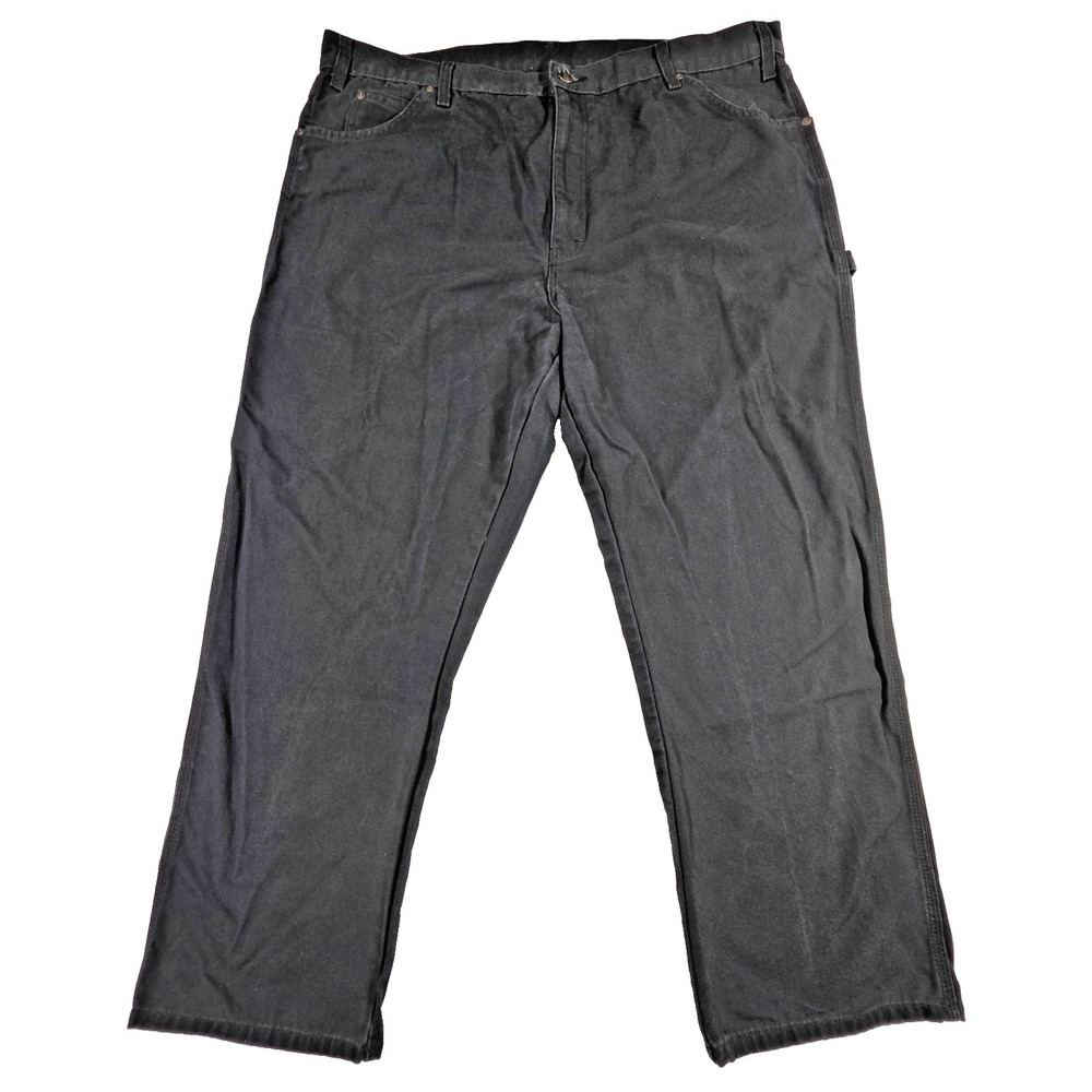 Dickies 42x30 Work Pants Black 1939RBK Relaxed Fit Carpenter Pants Black‎